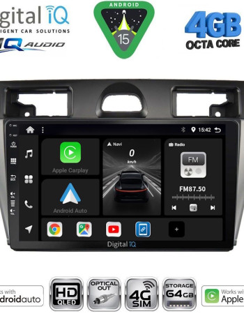 DIGITAL IQ BXK 19153SL_CPAA (9inc) MULTIMEDIA TABLET for FORD FIESTA mod. 2005-2008 (SILVER)