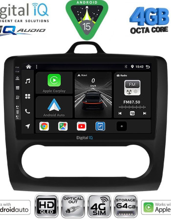 DIGITAL IQ BXK 19156BL_CPAA CLIMA (9inc) MULTIMEDIA TABLET for FORD FOCUS mod. 2005-2012 (BLACK)