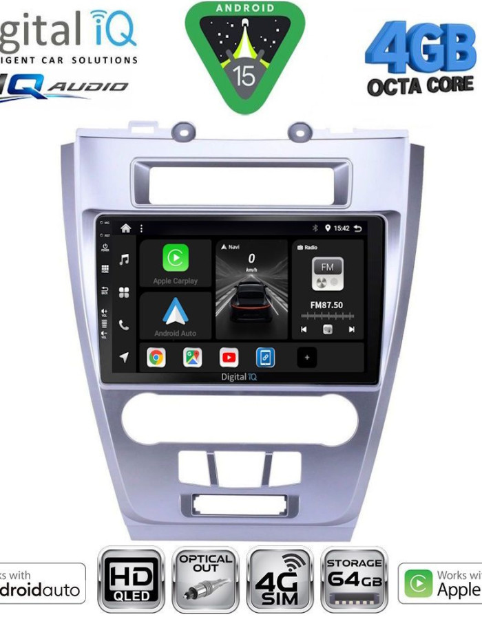 DIGITAL IQ BXK 19159_CPAA (10inc) MULTIMEDIA TABLET for FORD FUSION mod. 2012-2017