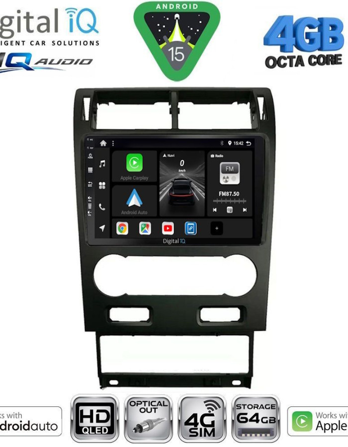 DIGITAL IQ BXK 19161A_CPAA (9inc) MULTIMEDIA TABLET for FORD MONDEO mod. 2003-2006