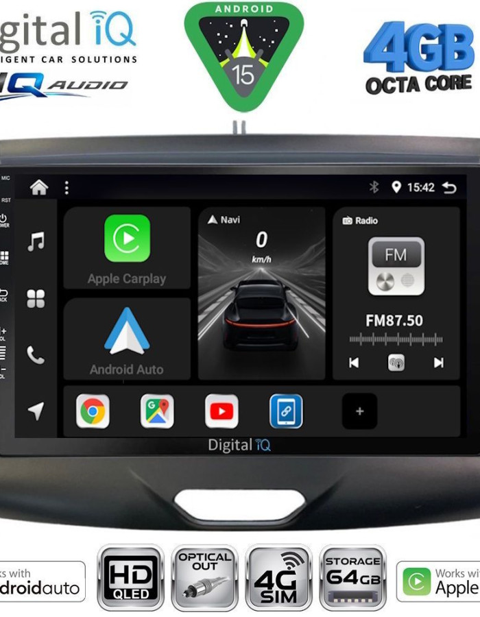 DIGITAL IQ BXK 19172_CPAA (9inc) MULTIMEDIA TABLET for FORD RANGER mod. 2015-2018