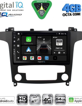 DIGITAL IQ BXK 19175_CPAA CLIMA (9inc) MULTIMEDIA TABLET for FORD SMAX mod. 2006-2014