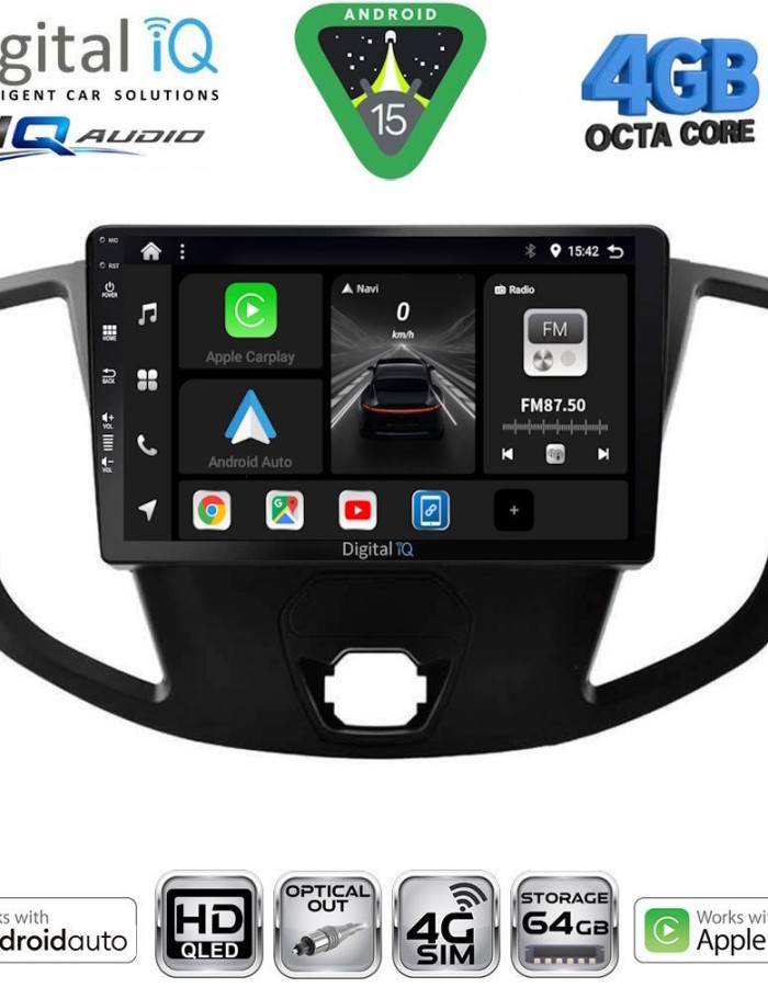 DIGITAL IQ BXK 19179_CPAA  (9inc) MULTIMEDIA TABLET for FORD TRANSIT mod. 2014-2020