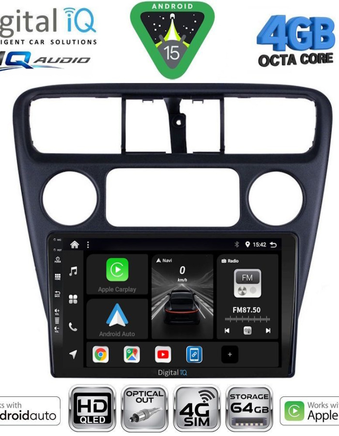 DIGITAL IQ BXK 19181_CPAA (9inc) MULTIMEDIA TABLET for HONDA ACCORD COUPE mod. 1998-2004