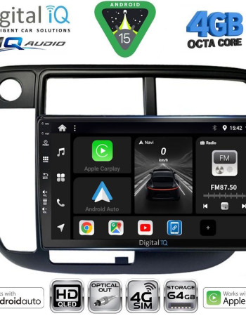 DIGITAL IQ BXK 19186_CPAA CLIMA (9inc) MULTIMEDIA TABLET for HONDA CIVIC mod. 1995-2001