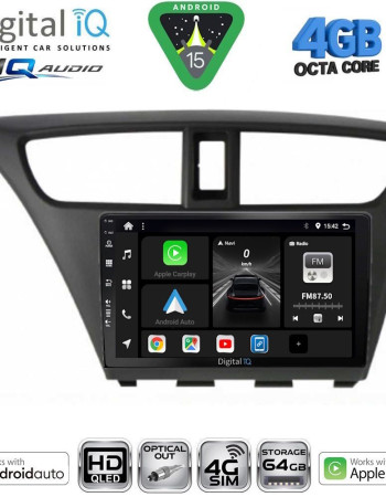 DIGITAL IQ BXK 19190_CPAA (9inc) MULTIMEDIA TABLET for HONDA CIVIC mod. 2012-2016
