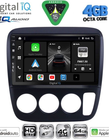DIGITAL IQ BXK 19196_CPAA A/C (9inc) MULTIMEDIA TABLET for HONDA CRV mod. 1996-2006