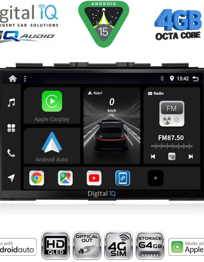 DIGITAL IQ BXK 19197_CPAA (9inc) MULTIMEDIA TABLET for HONDA CRV mod. 2006-2012