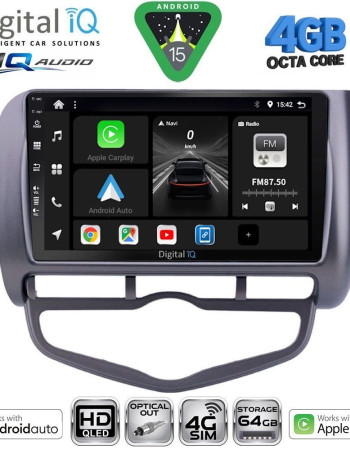 DIGITAL IQ BXK 19210_CPAA CLIMA (9inc) MULTIMEDIA TABLET for HONDA JAZZ mod. 2002-2008