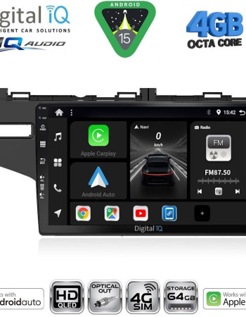 DIGITAL IQ BXK 19212_CPAA (10inc) MULTIMEDIA TABLET for HONDA JAZZ mod. 2013-2019