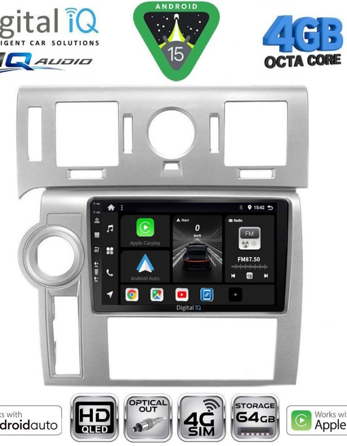 DIGITAL IQ BXK 19216_CPAA (9inc) MULTIMEDIA TABLET for HUMMER H2 mod. 2008-2009