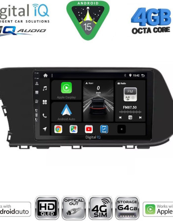 DIGITAL IQ BXK 19220_CPAA (10inc) MULTIMEDIA TABLET for HYUNDAI i20 - BAYON mod. 2020-2026
