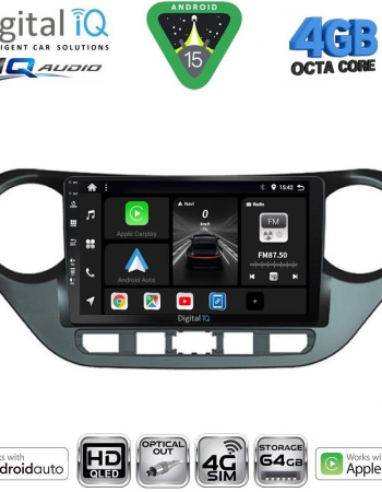 DIGITAL IQ BXK 19224_CPAA (9inc) MULTIMEDIA TABLET for HYUNDAI i10 mod. 2014-2020