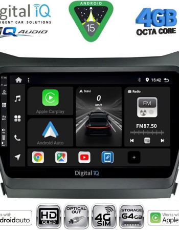 DIGITAL IQ BXK 19238_CPAA (9inc) MULTIMEDIA TABLET for HYUNDAI IX45 - SANTA FE mod. 2013-2017