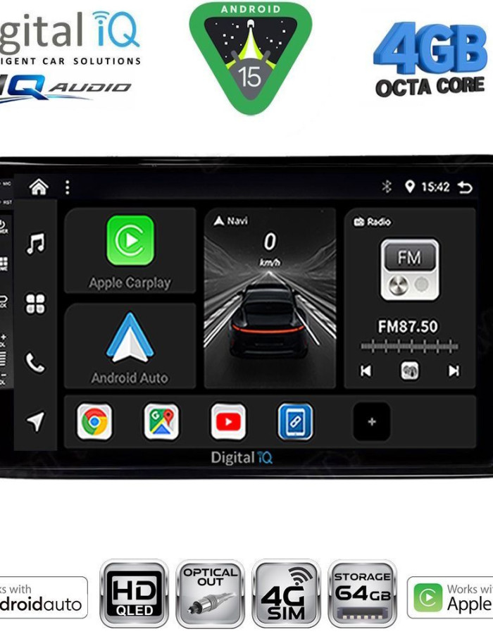 DIGITAL IQ BXK 19238B_CPAA (10inc) MULTIMEDIA TABLET for HYUNDAI IX45 - SANTA FE mod. 2021-2023