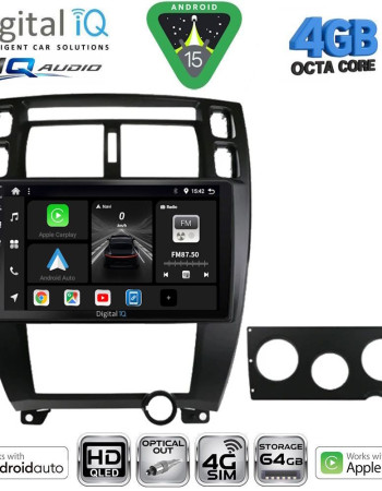 DIGITAL IQ BXK 19241BL_CPAA (10inc) MULTIMEDIA TABLET for HYUNDAI TUCSON mod. 2004-2010 (BLACK)