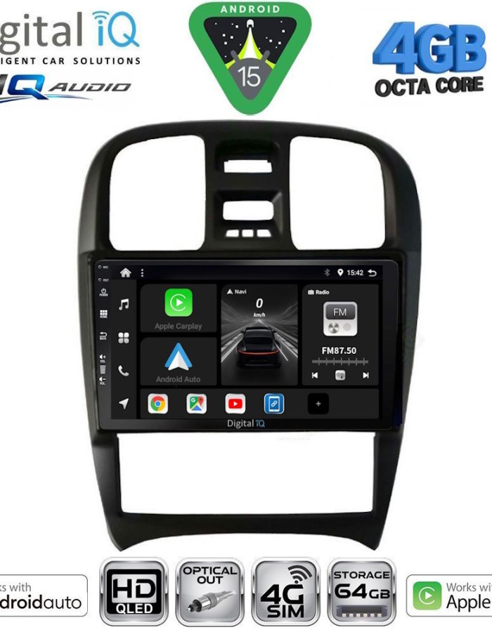 DIGITAL IQ BXK 19247_CPAA (9inc) MULTIMEDIA TABLET for HYUNDAI SONATA mod. 2000-2006