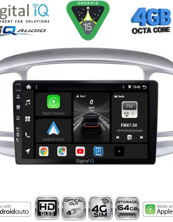 DIGITAL IQ BXK 19249SL_CPAA (9inc) MULTIMEDIA TABLET for HYUNDAI ACCENT mod. 2005-2012 (SILVER)