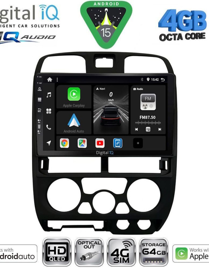 DIGITAL IQ BXK 19253BL_CPAA (9inc) MULTIMEDIA TABLET for ISUZU D-MAX mod. 2002-2008 (BLACK)