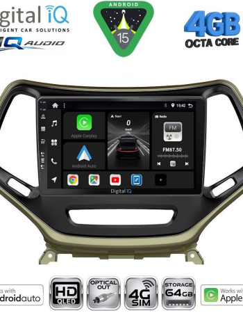 DIGITAL IQ BXK 19273_CPAA (10inc) MULTIMEDIA TABLET for JEEP CHEROKEE mod. 2014-2026
