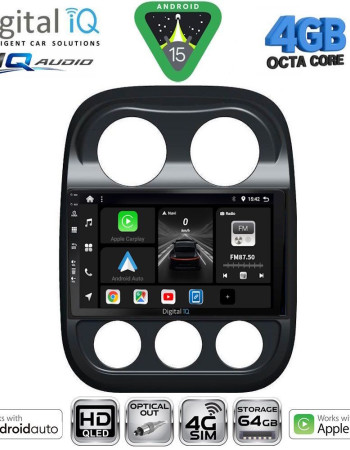 DIGITAL IQ BXK 19277_CPAA (10inc) MULTIMEDIA TABLET for JEEP COMPASS - PATRIOT mod. 2007-2016