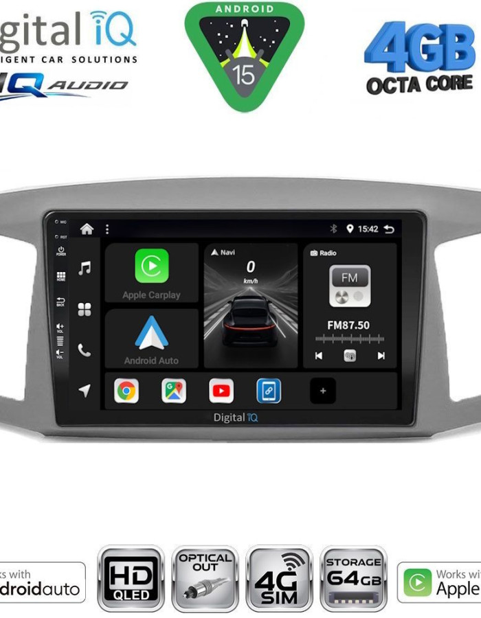 DIGITAL IQ BXK 19281_CPAA (10inc) MULTIMEDIA TABLET for JEEP GRAND CHEROKEE mod. 2005-2007