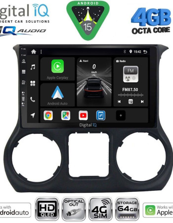 DIGITAL IQ BXK 19295_CPAA (10inc) MULTIMEDIA TABLET for JEEP WRANGLER  mod. 2011-2014