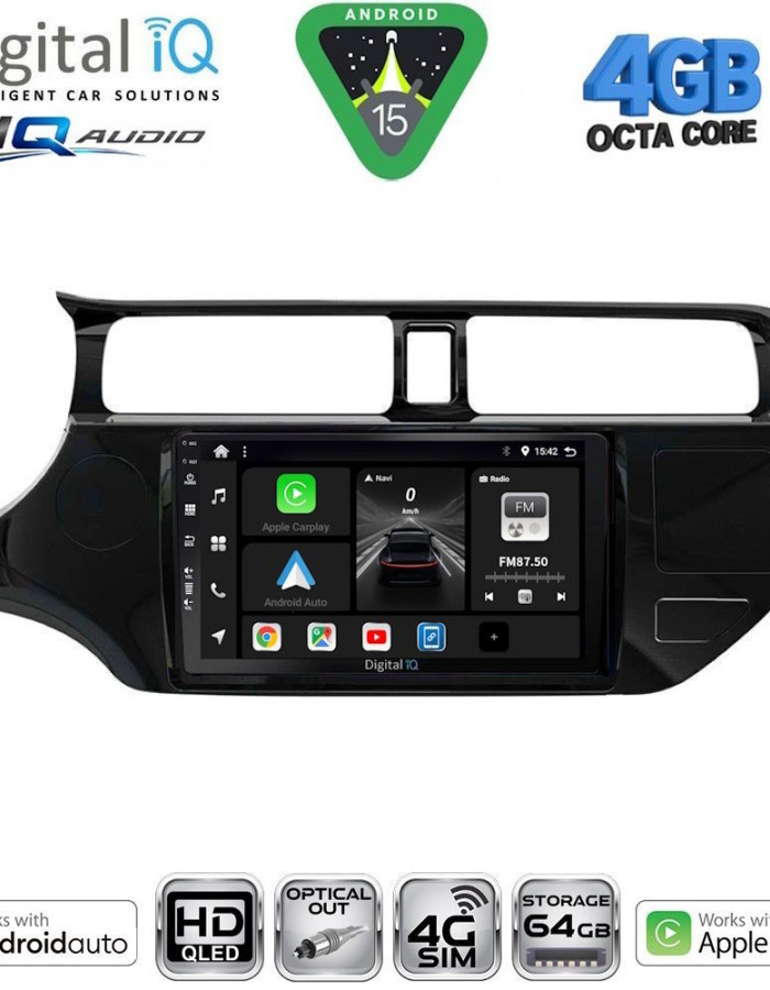 DIGITAL IQ BXK 19314_CPAA (9inc) MULTIMEDIA TABLET for KIA RIO mod. 2012-2015