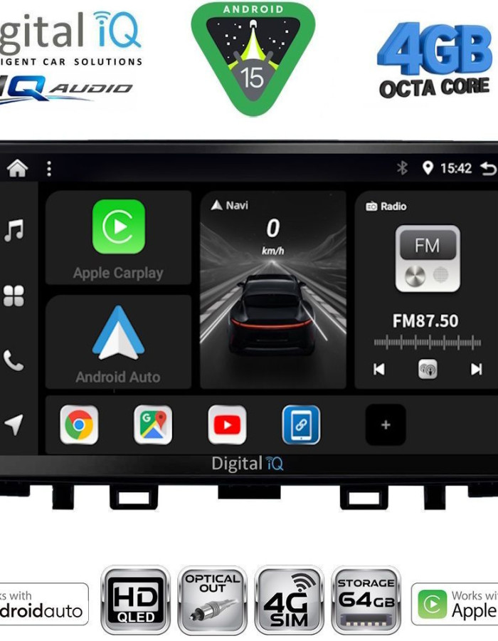 DIGITAL IQ BXK 19316_CPAA (9inc) MULTIMEDIA TABLET for KIA RIO mod. 2018-2026 – STONIC mod. 2017-2026