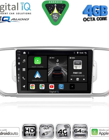 DIGITAL IQ BXK 19326_CPAA (9inc) MULTIMEDIA TABLET for KIA SPORTAGE mod. 2015-2018