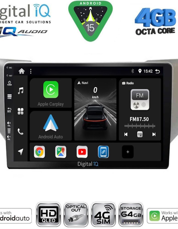 DIGITAL IQ BXK 19345SL_CPAA (10inc) MULTIMEDIA TABLET for LEXUS RX 300 – 400 mod. 2003-2008