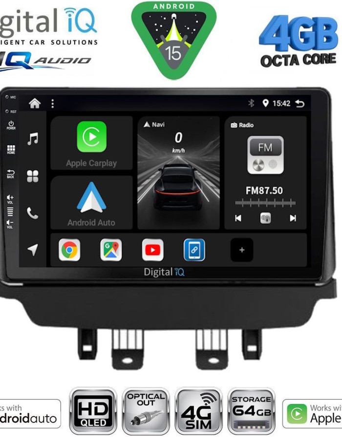 DIGITAL IQ BXK 19362_CPAA (9inc) MULTIMEDIA TABLET for MAZDA 2 mod. 2014-2023
