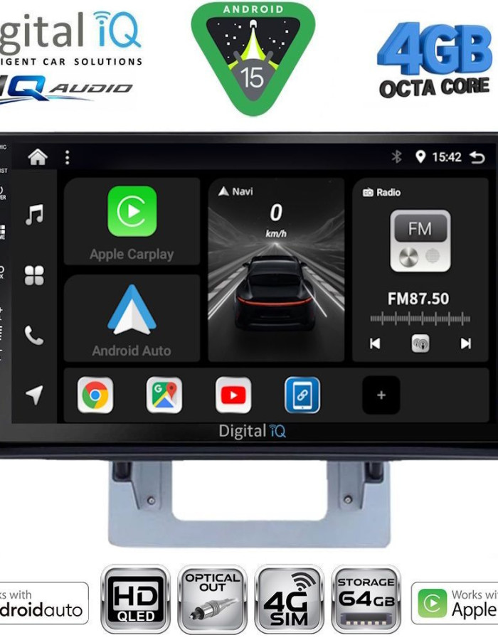 DIGITAL IQ BXK 19364_CPAA DASH (9inc) MULTIMEDIA TABLET for MAZDA BT50 mod. 2012-2019