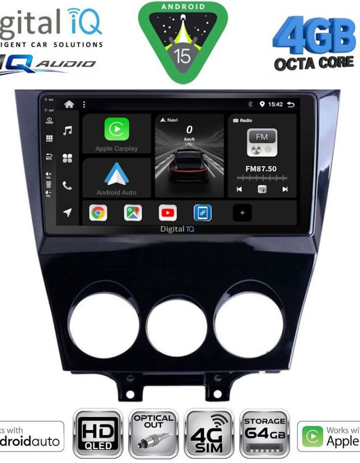 DIGITAL IQ BXK 19395_CPAA (9inc) MULTIMEDIA TABLET for MAZDA RX8 mod. 2008-2014