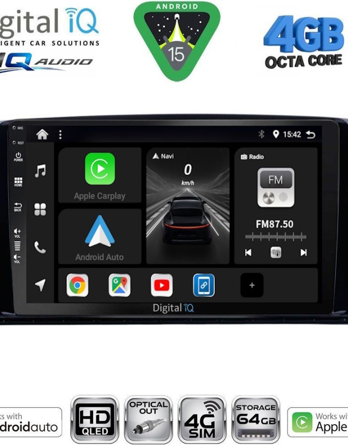 DIGITAL IQ BXK 19422_CPAA (9inc) MULTIMEDIA TABLET for MERCEDES R (W251) mod. 2006-2015