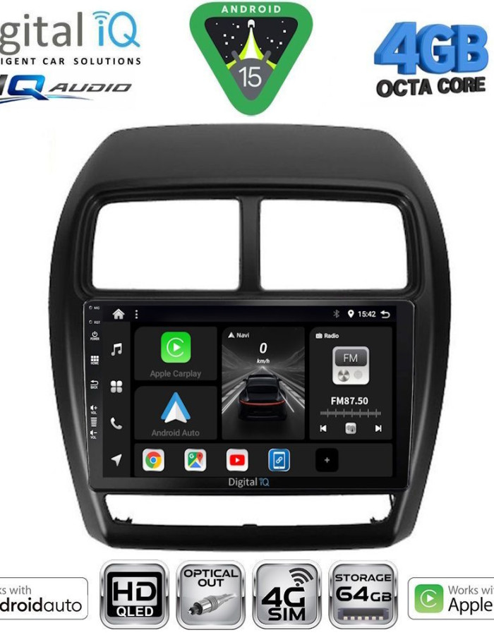 DIGITAL IQ BXK 19431_CPAA (9inc) MULTIMEDIA TABLET for MITSUBISHI ASX mod. 2020-2023