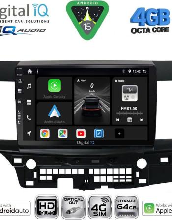 DIGITAL IQ BXK 19434_CPAA (10inc) MULTIMEDIA TABLET for MITSUBISHI LANCER mod. 2008-2017