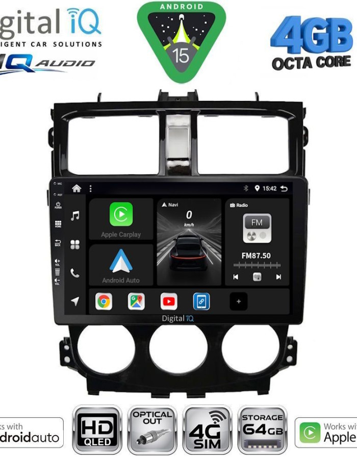 DIGITAL IQ BXK 19435_CPAA (9inc) MULTIMEDIA TABLET for MITSUBISHI COLT mod. 2013-2023