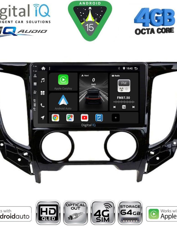 DIGITAL IQ BXK 19437_CPAA A/C (9inc) MULTIMEDIA TABLET for MITSUBISHI L200 mod. 2015-2019 με A/C