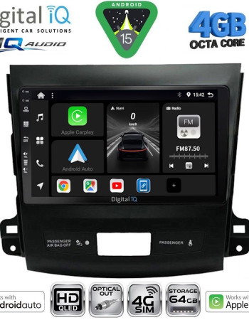 DIGITAL IQ BXK 19442_CPAA (9inc) MULTIMEDIA TABLET for CITROEN C-CROSSER | MITSUBISHI OUTLANDER | PEUGEOT 4007  mod. 2006-2012