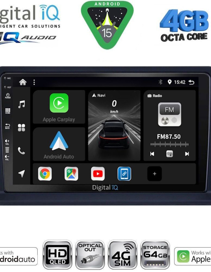 DIGITAL IQ BXK 19445_CPAA (9inc) MULTIMEDIA TABLET for MITSUBISHI PAJERO mod. 1999-2006