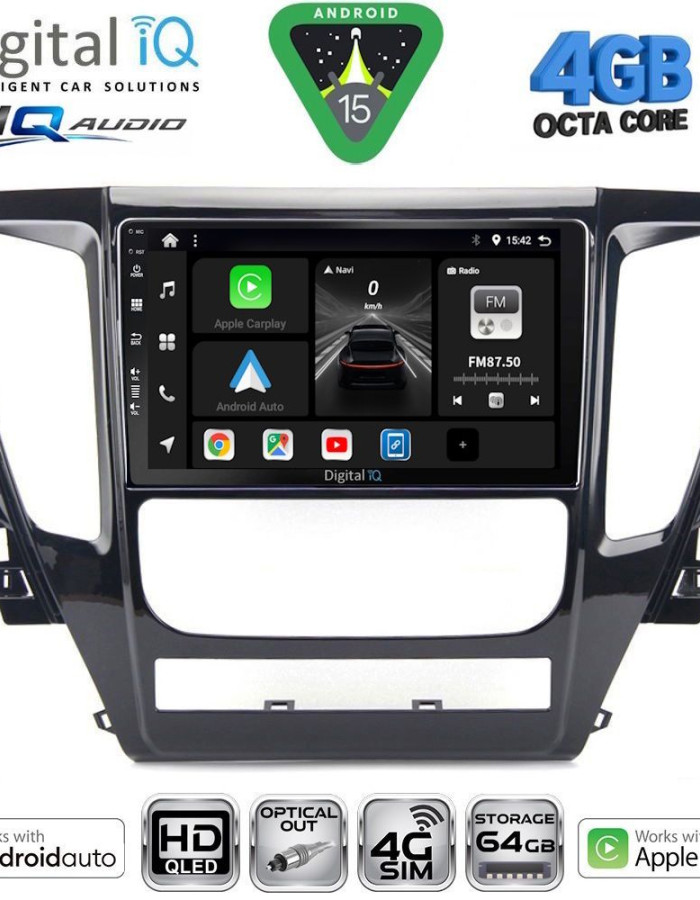 DIGITAL IQ BXK 19447A_CPAA (9inc) MULTIMEDIA TABLET for MITSUBISHI PAJERO mod. 2013-2020