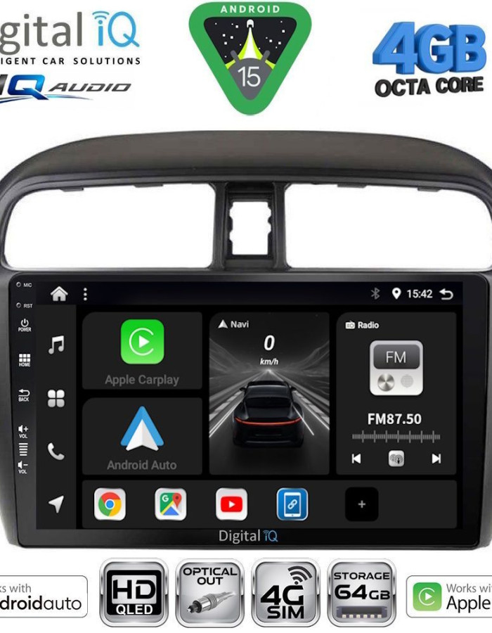 DIGITAL IQ BXK 19448_CPAA (9inc) MULTIMEDIA TABLET for MITSUBISHI SPACESTAR mod. 2013-2020