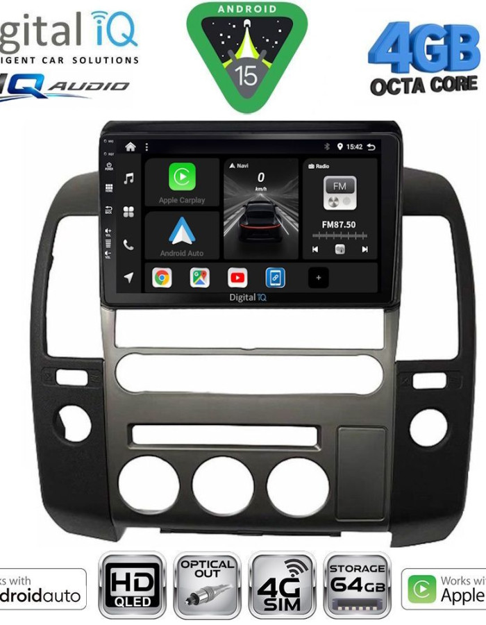 DIGITAL IQ BXK 19454_CPAA (ORIG.NAVI) (9inc) MULTIMEDIA TABLET for NISSAN NAVARA D40 mod. 2006-2011 με Original Navi