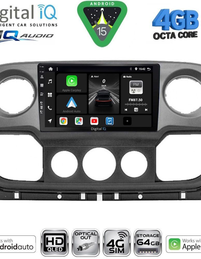 DIGITAL IQ BXK 19463_CPAA (10inc) MULTIMEDIA TABLET for NISSAN NV400 - OPEL MOVANO - RENAULT MASTER mod. 2010-2020