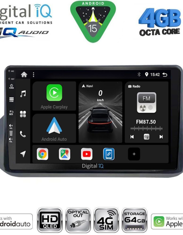 DIGITAL IQ BXK 19469_CPAA (10inc) MULTIMEDIA TABLET for NISSAN QASHQAI mod. 2021-2024