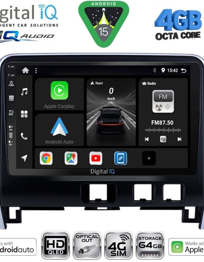DIGITAL IQ BXK 19471_CPAA (10inc) MULTIMEDIA TABLET for NISSAN SERENA mod. 2016-2022