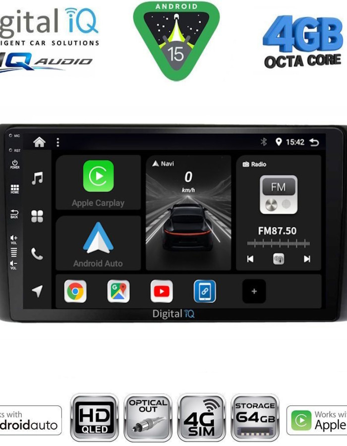 DIGITAL IQ BXK 19472_CPAA (9inc) MULTIMEDIA TABLET for NISSAN LEAF mod. 2009-2017