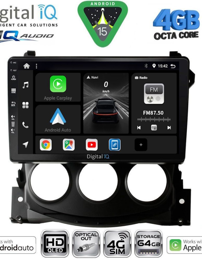DIGITAL IQ BXK 19479_CPAA (9inc) MULTIMEDIA TABLET for NISSAN 370Z mod. 2009-2012