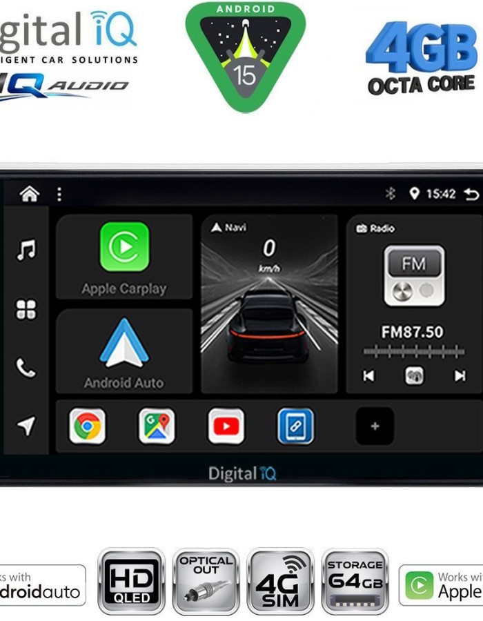 DIGITAL IQ BXK 19481SL_CPAA (9inc) MULTIMEDIA TABLET for OPEL ALL mod. 2004-2014 (SILVER)